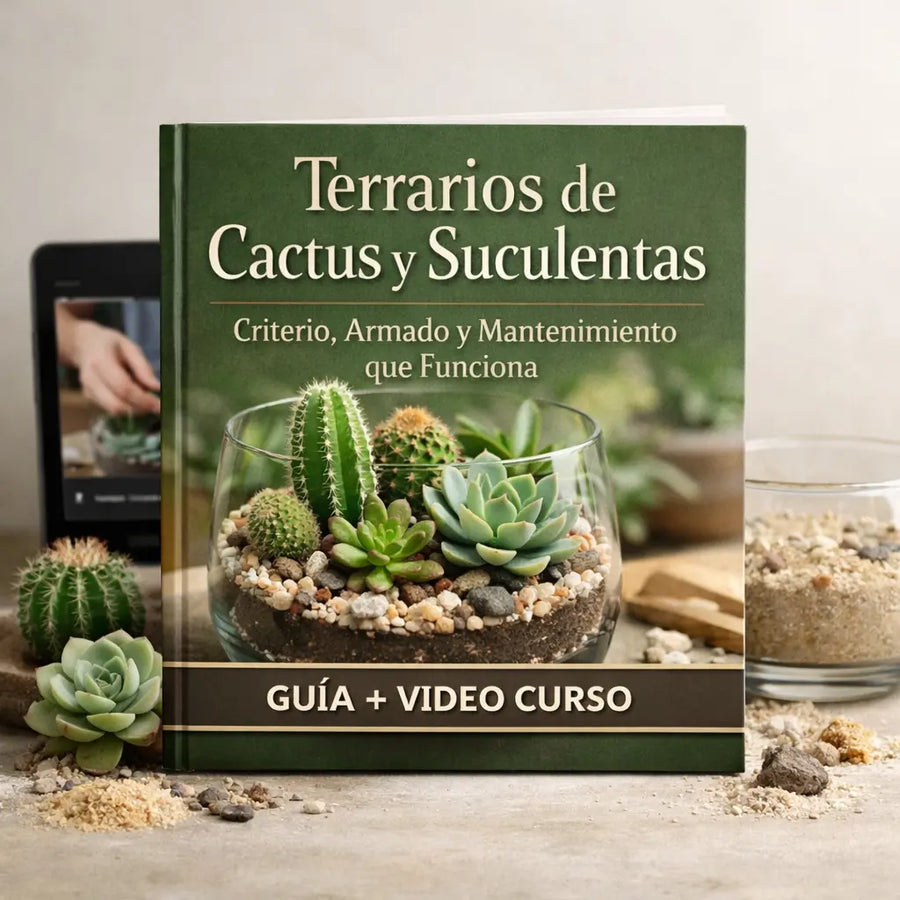 Terrarios de Cactus y Suculentas - Videocurso + Guía