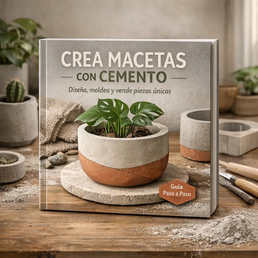 Crea Macetas con Cemento - Guía + Video