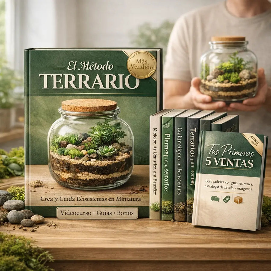 El Método Terrario: Creá Terrarios que se Venden (Videocurso + Guía)