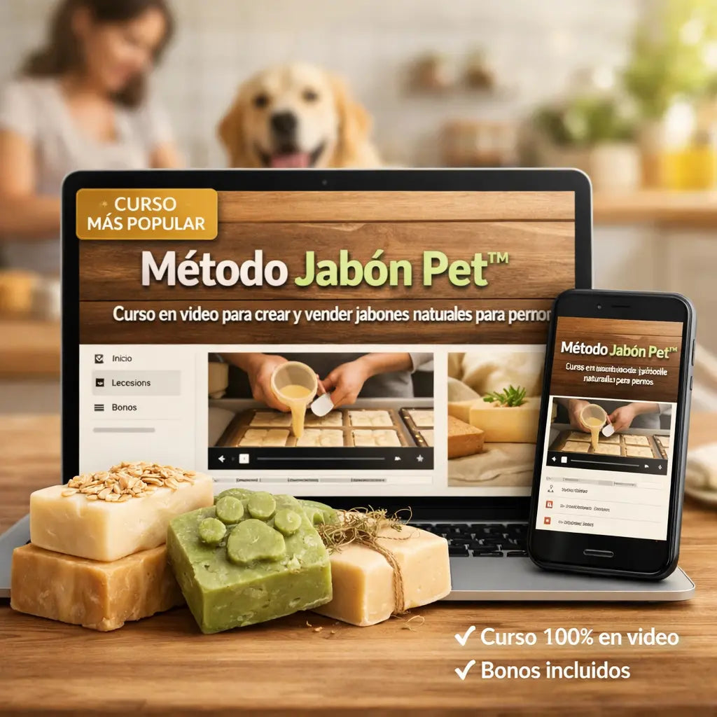 Curso Jabones Naturales para Perros | Método Jabón Pet