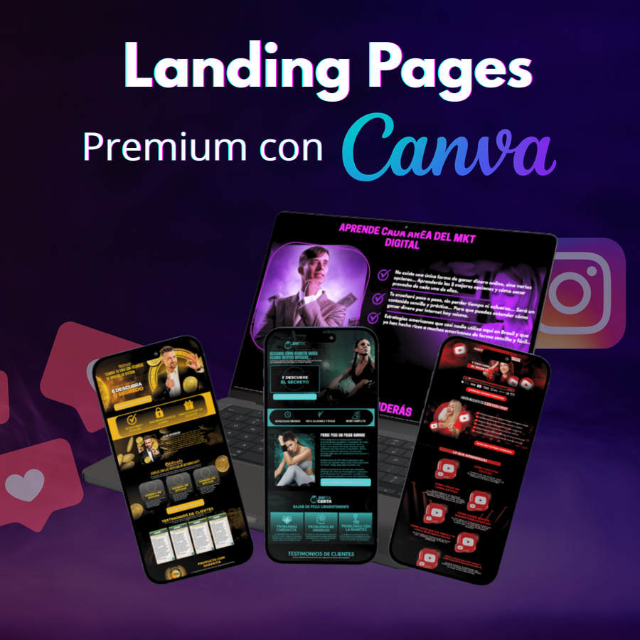 Landing Pages Premium con Canva